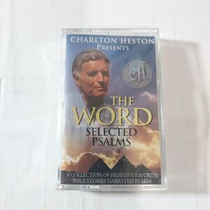 Charlton Heston Presents “The Word” Selected Psalms Cassette Factory Sealed. #73